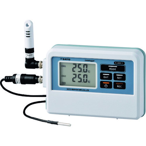 佐藤 2ch温度ロガー（サーミスタセンサタイプ） SK−L751指示計のみ（8800−00） SK-L751 【206-5394】