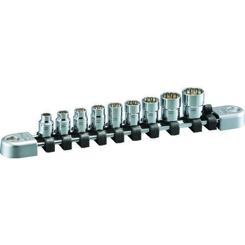 ネプロス 6．3ソケットセット（インチ・12角・9コ組） NTB209BWA 【206-8652】