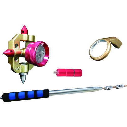 STS セオドライト マイクロプリズム0．5インチ チルト＆伸縮棒フルセット MCP−0．5F＆RAT−2000 MCP-0.5F & RAT-2000 【207-6316】