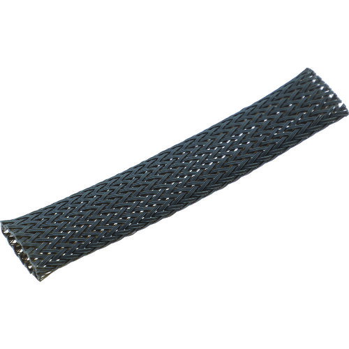 TRUSCO カラー編組チューブ 自然折径28mm 長さ10m 1巻 灰 BTC-25-GY 【207-6355】
