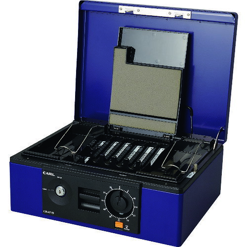 Rakuten - カール 手提げ金庫 キャッシュボックス CB−8770 ブルー A4サイズ CB-8770 【207-7378】
