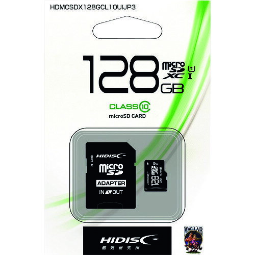 ハイディスク マイクロSD128GB HDMCSDX128GCL10UIJP3 