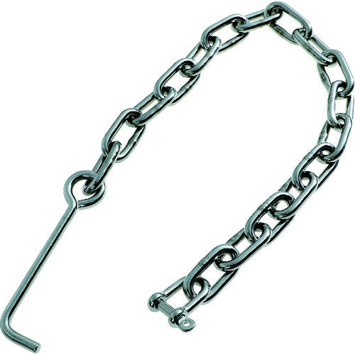 TRUSCO ステンレス アンカー付きチェーン 6mm チェーン長さ500mm TGCH-6 【208-2962】