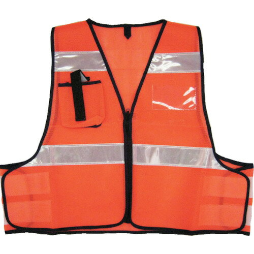 ミズケイ 防犯パトロールベスト（オレンジ） 5918506 【208-5656】