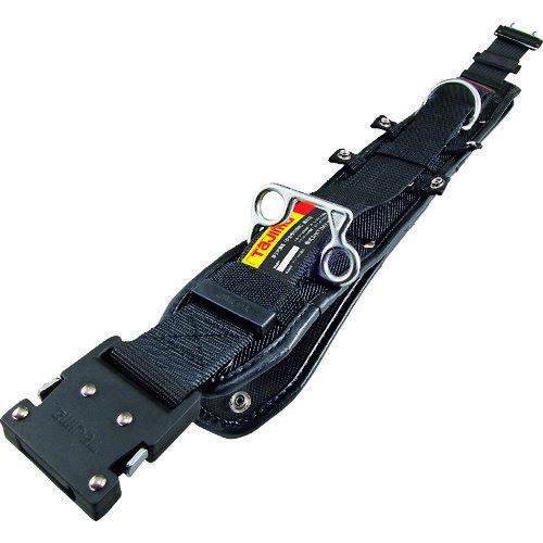 タジマ ワークポジショニング用胴当てベルトフラット アルミワンタッチバックル黒 Sサイズ WFXD1-WBS ..