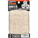 TRUSCO 純綿水糸 線径1.2mm 100m巻 MI-8100M 【215-4234】