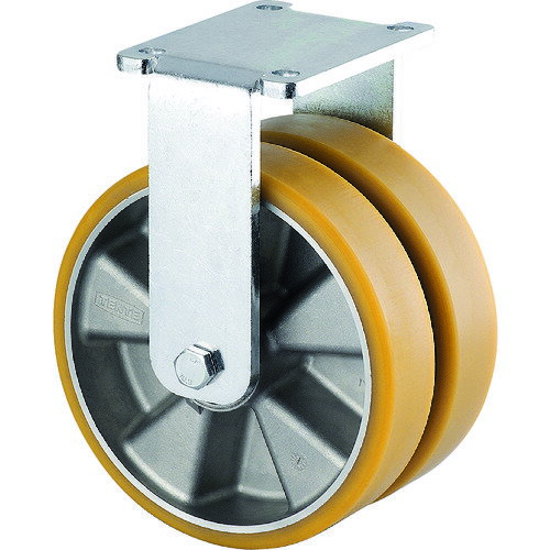 テンテキャスター 重荷重用高性能双輪キャスター“DELTA TWIN”（ポリウレタン車輪・メンテナンスフリー..