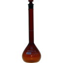SIBATA メスフラスコ 茶 カスタムA 100mL 026100-100 【215-8070】