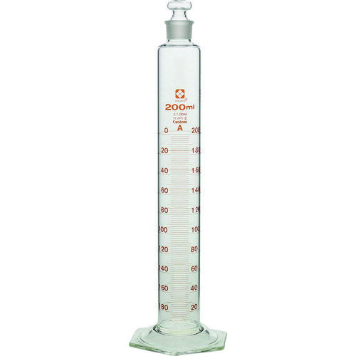 SIBATA 有栓メスシリンダー カスタムA 200mL 026580-200 【215-9582】