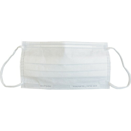 Protective Masks - TRUSCO ホワイトマスク 3層タイプ（50枚入） DPM-WM 【217-9011】