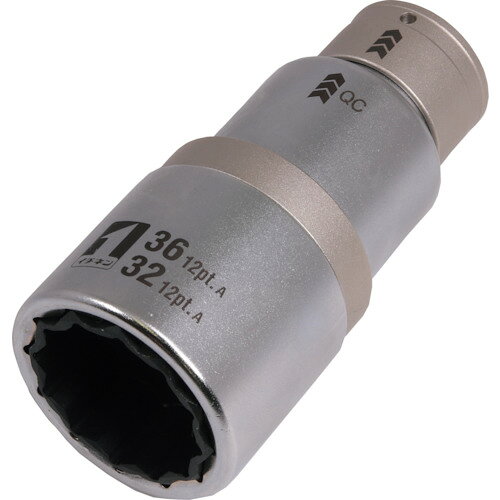 MUSTTOOL QCソケット ダブル 32／36mm 12角 IM−4W3236I−12K 19849 【230-9305】