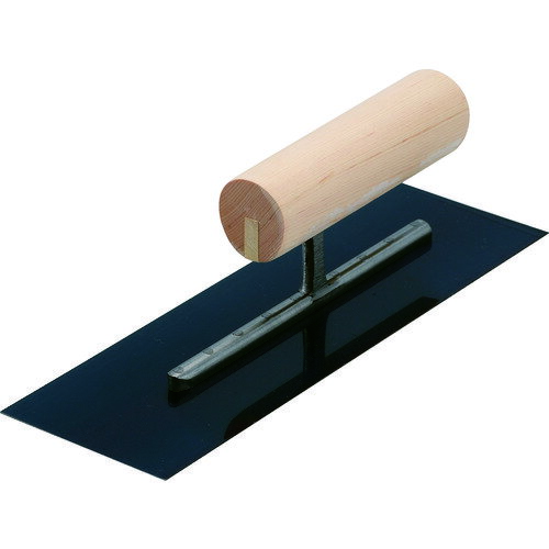 カネ三 油焼角鏝 元幅80×先幅80 コテ長さ240mm AKK-240 (240MM) 【233-4186】