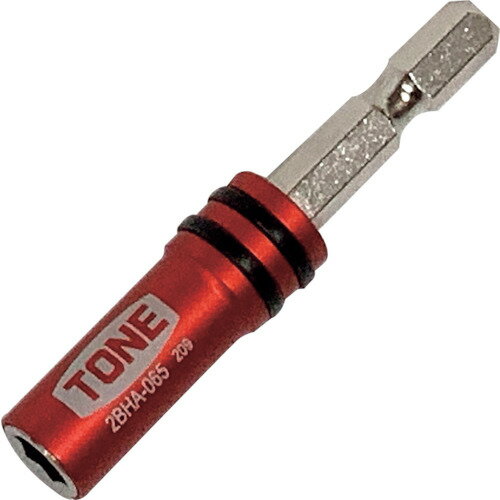 TONE 電動ドリル用ビットホルダー 差込角6．35mm 全長65mm 2BHA-065 【253-0584】