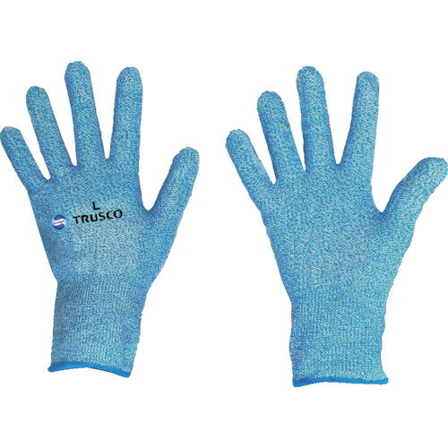 TRUSCO 耐切創インナー手袋 抗菌タイプ Lサイズ CUTIGA-L 【256-6724】
