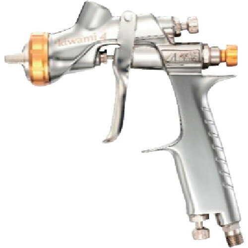 アネスト岩田 スプレーガン（重力式） KIWAMI4 センターカップ ノズル口径Φ1．4mm 塗料噴射量200ml KIWAMI4-V14WBX 【258-0502】