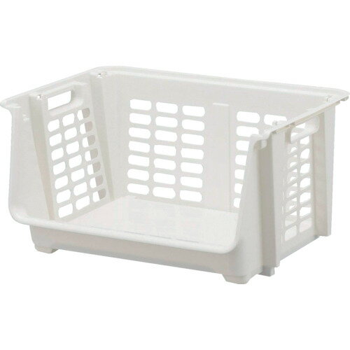 SANKA 積み重ねケース ナチュラ ストックス ホワイト NST-23WH 【261-3103】