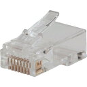 KLEIN Pass−Thruモジュラープラグ RJ45 CAT5E(50個入り) VDV826702A 【267-9144】(4)