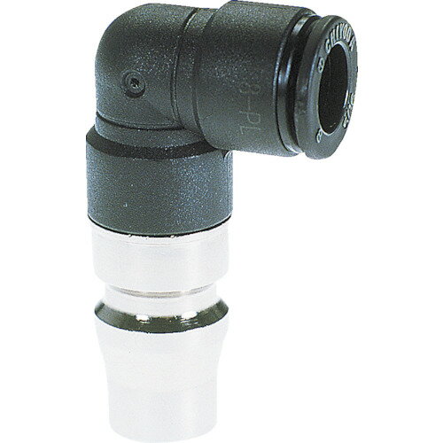 チヨダ チューブ継手 ファイブ内蔵カップリングエルボプラグ 6mm F6-PL 【275-5769】