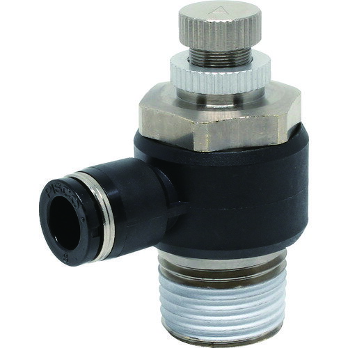 ピスコ スピードコントローラ エルボ メーターアウト制御チューブ8ネジR1／2 JSC8-04A 【290-8328】