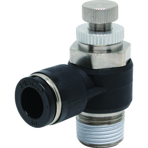 ピスコ スピードコントローラ エルボ メーターアウト制御チューブ10ネジR3／8 JSC10-03A 【290-8344】