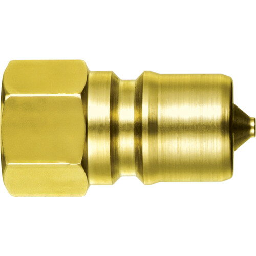 日東 SPカプラ タイプAプラグ 真ちゅう製 ニトリルゴムNBR（SG） 相手側取付サイズR1／8（07887） 1P-A BRASS NBR 【292-1430】