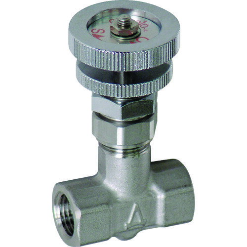 ASOH ニードルバルブ チッコロ−α 内×内ネジ型 PT1／8 SW-1011 【295-0651】