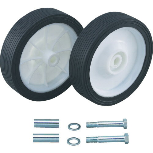 TRUSCO エアルブリケーターFTR−65G用 交換用後キャスターセット 車輪 FTR-202-204X2 【301-0384】