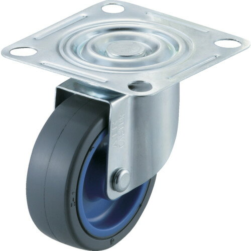 ワコー エアーキャスター（自在車） 75mm ゴム車 AMG-75-NR 【305-2541】