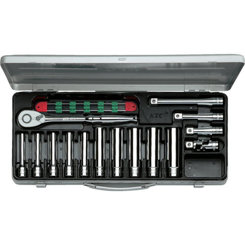 KTC 12．7sq．ディープソケットレンチセット［15点］ TB4L10X 【307-3530】