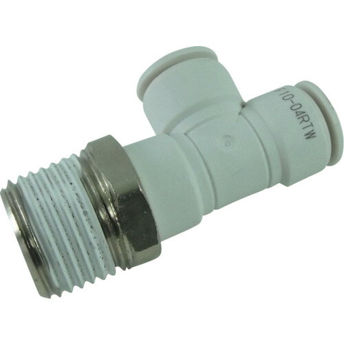 チヨダ ホース継手 ファイブメイルランティ W（白） 10mm・R1／2 F10-04RTW 【313-6213】