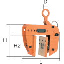 スーパー 型枠・パネル吊クランプ クランプ範囲5段階調節 容量：100kg PTC100 【321-0430】