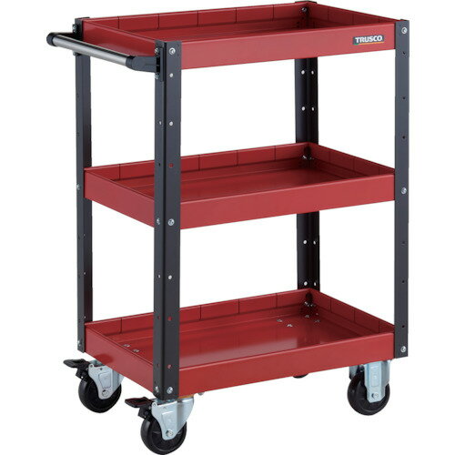 【特長】■車輪と共に車軸もロックするダブルロック仕様のキャスターです。■アングル支柱に突起を出し、棚板を固定することにより縦横のゆれを軽減します。■棚板は皿型・フラット型の表裏両面使用できます。■棚板の組付けは、内側にフランジ付ナットを使用...