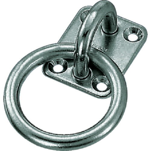 TRUSCO 丸カンプレート ステンレス製 8mm （1個＝1袋） TMP-8 【328-5898】