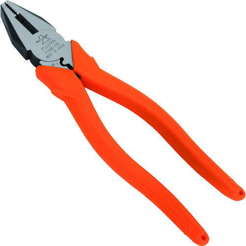 フジ矢 ペンチ （圧着機能・穴付） 175mm 1150A175 【329-8841】