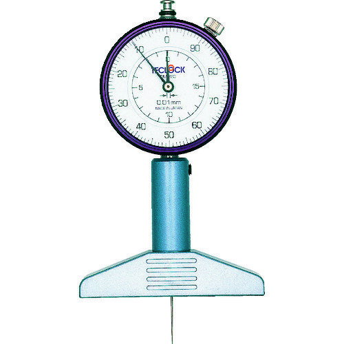 テクロック ダイヤルデプスゲージ 測定範囲0〜20mm DM-220 【331-0981】(4.0)