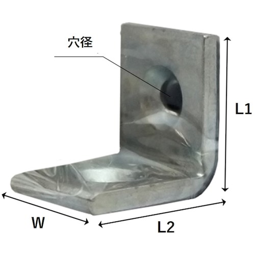 WAKI ユニクロ隅金特厚金折 IH−080 20mm 4個入り IH-080 【334-2904】