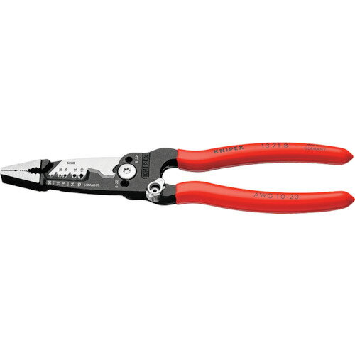 KNIPEX 電気技師用多機能ペンチ 1371-8 【337-1078】