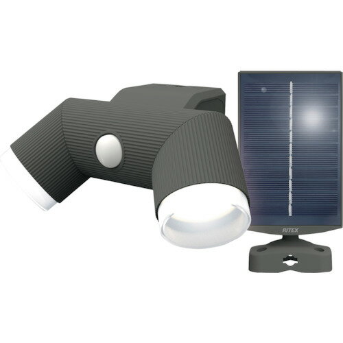 ライテックス 4．5W×2灯 ソーラー式シンプルスタイルセンサーライト S-CY60 【338-8282】