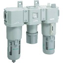 CKD FRLユニット FRLコンビネーション 接続口径Rc1/4 処理空気流量1.7 C3000-8-W-F 【344-4384】