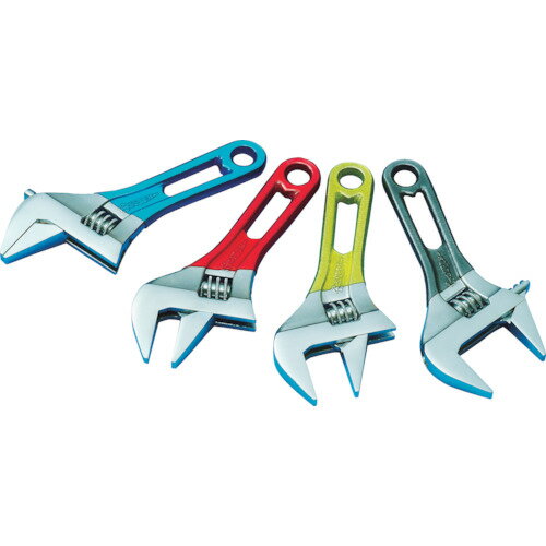 スーパー ワイドモンキレンチショートタイプ（グレー）口開き：0〜24 MWM24SH 【344-8622】