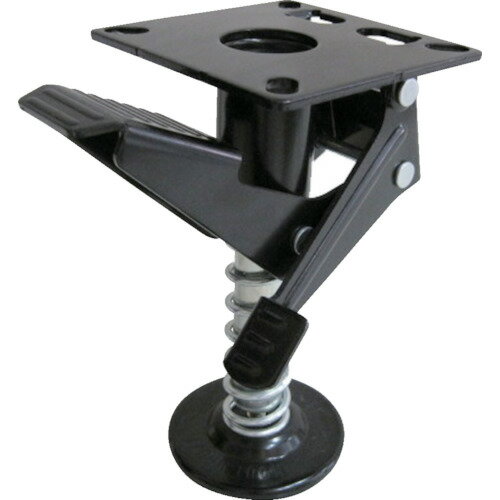 【特長】■ロックペダルと解除ペダルが別々で、操作もワンタッチで簡単です。■台車を持ち上げないでロックするため、積載荷重によってペダルが重くなることはありません。■スプリングが凹凸・傾斜面でもロックグリップをサポートします。■床面(パット)に...