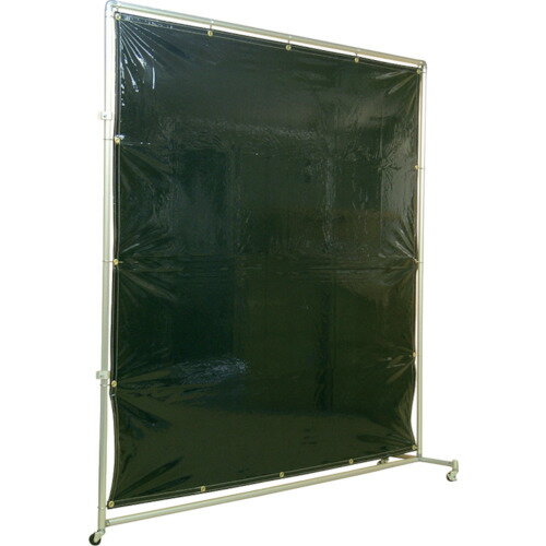 吉野 遮光フェンスアルミパイプ 2×2 接続キャスター ダークグリーン YS-22JC-DG 【352-8774】