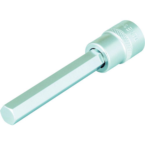 TONE ロングヘキサゴンソケット 対辺寸法7mm ビット長さ71mm 3H-07L 【356-6099】(4)