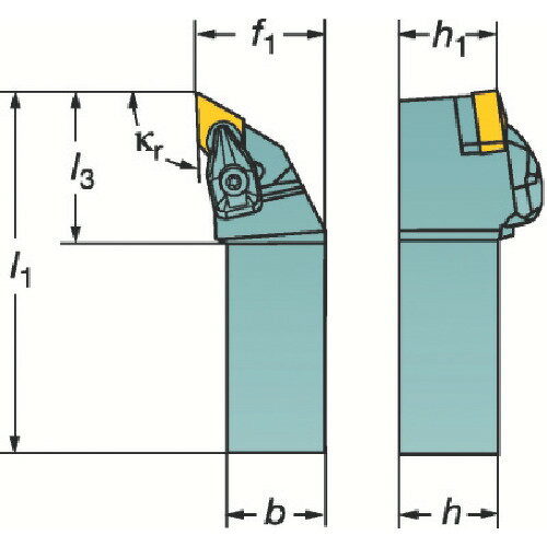 サンドビック コロターンRC ネガチップ用シャンクバイト（410） DDJNR3225P1504 (410) 【359-0402】