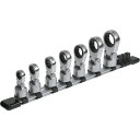 TONE フレックスラチェットめがねソケットセット(ホルダー付) 差込角9.5mm 7点セット HRM307F 【359-2042】