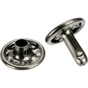TRUSCO 特大カシメ スチール 黒ニッケルメッキ 13mm 20組入 (ブリスターパック入) P-THP-TCBN 【363-0603】