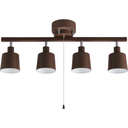 IRIS 537640 4灯シーリング ストレートブラウン CE4LA-20S-T 【363-2479】
