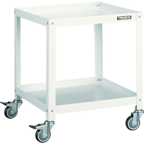 TRUSCO ツールワゴン ラビットワゴン 500X500 ウレタン車輪 ホワイト RBW-652U W 【366-3191】