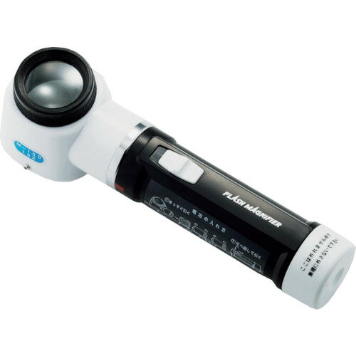 SK 手持ちLEDライトルーペ 倍率10倍 レンズ寸法Φ30mm M-100(2) 【368-9447】