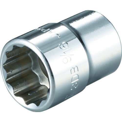 TONE ソケット（インチ） （12角） 吋目 1／2inch 全長27mm 3DB-16 【369-4879】